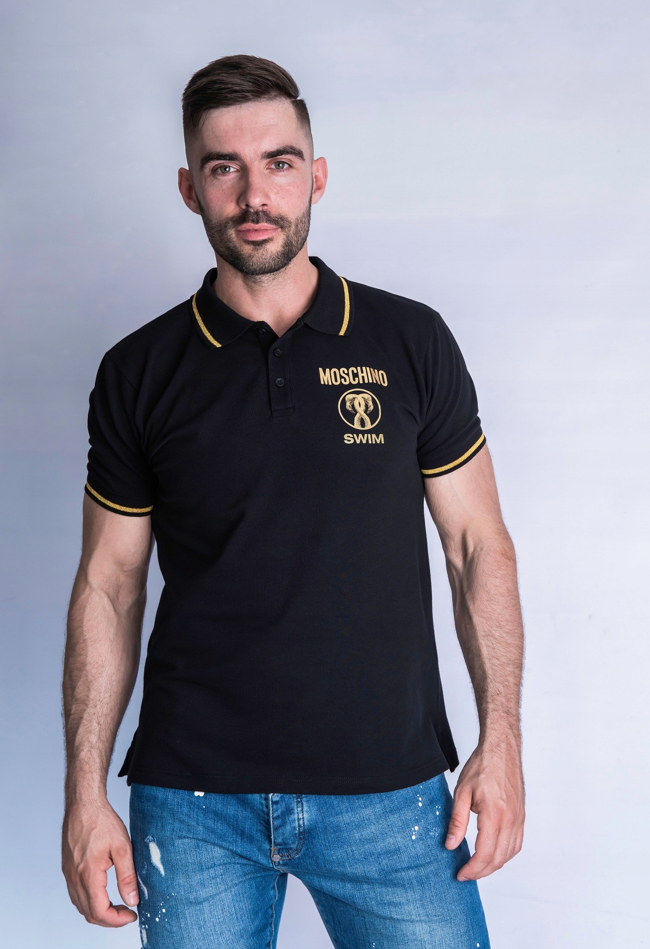 Pánská polokošile černá Moschino vel. S
