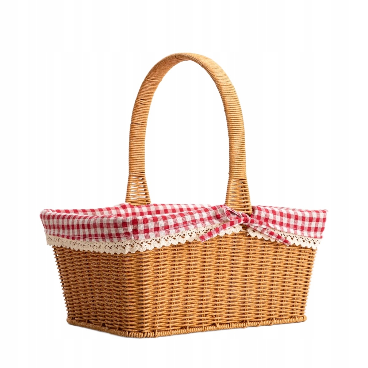 Nákupní koš Perlotte kostkovaný 38 x 26 cm Homla