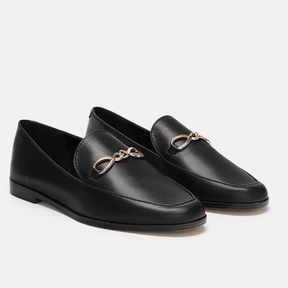 

Zara_mokasyny Skórzane Wsuwane 6920301