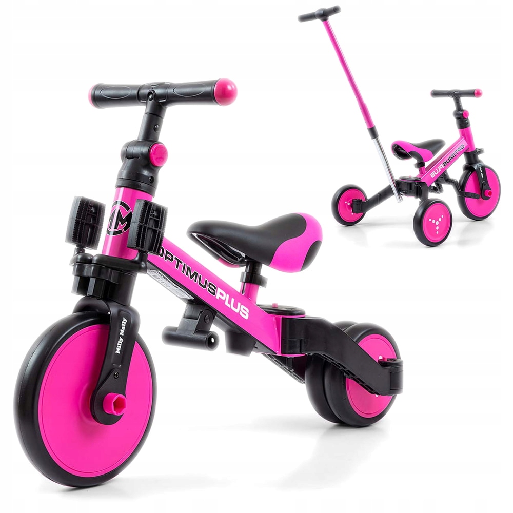 Rower trójkołowy Milly Mally Optimus Plus różowy