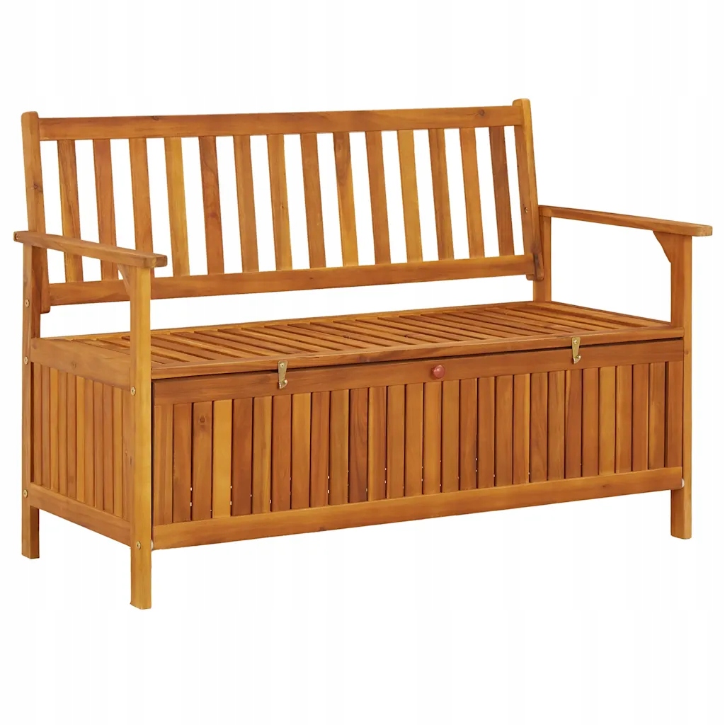Dřevěná lavička s úložným prostorem Lite Akáciové dřevo 120x63x84 cm