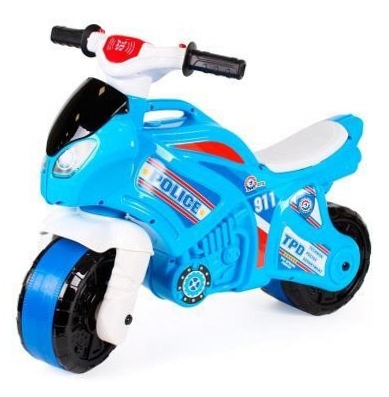Motocykl jeździk policyjny niebieski TechnoK 5781