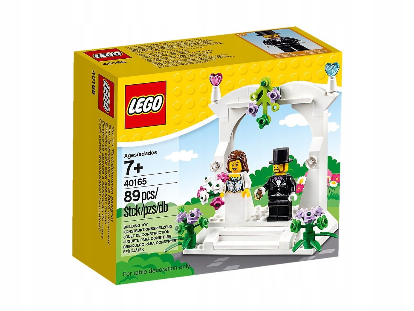 Minifigurki Lego 40165 upominkowy zestaw ślubny 89 elementów