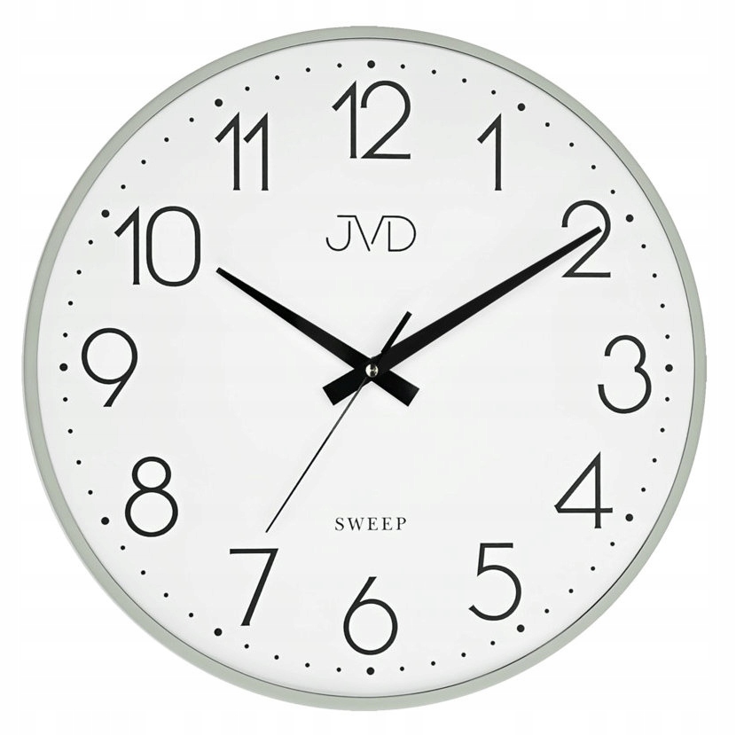 Zelené Čitelné Tiché Elegantní Kovové Nástěnné Hodiny Jvd HK4129.2 35 cm