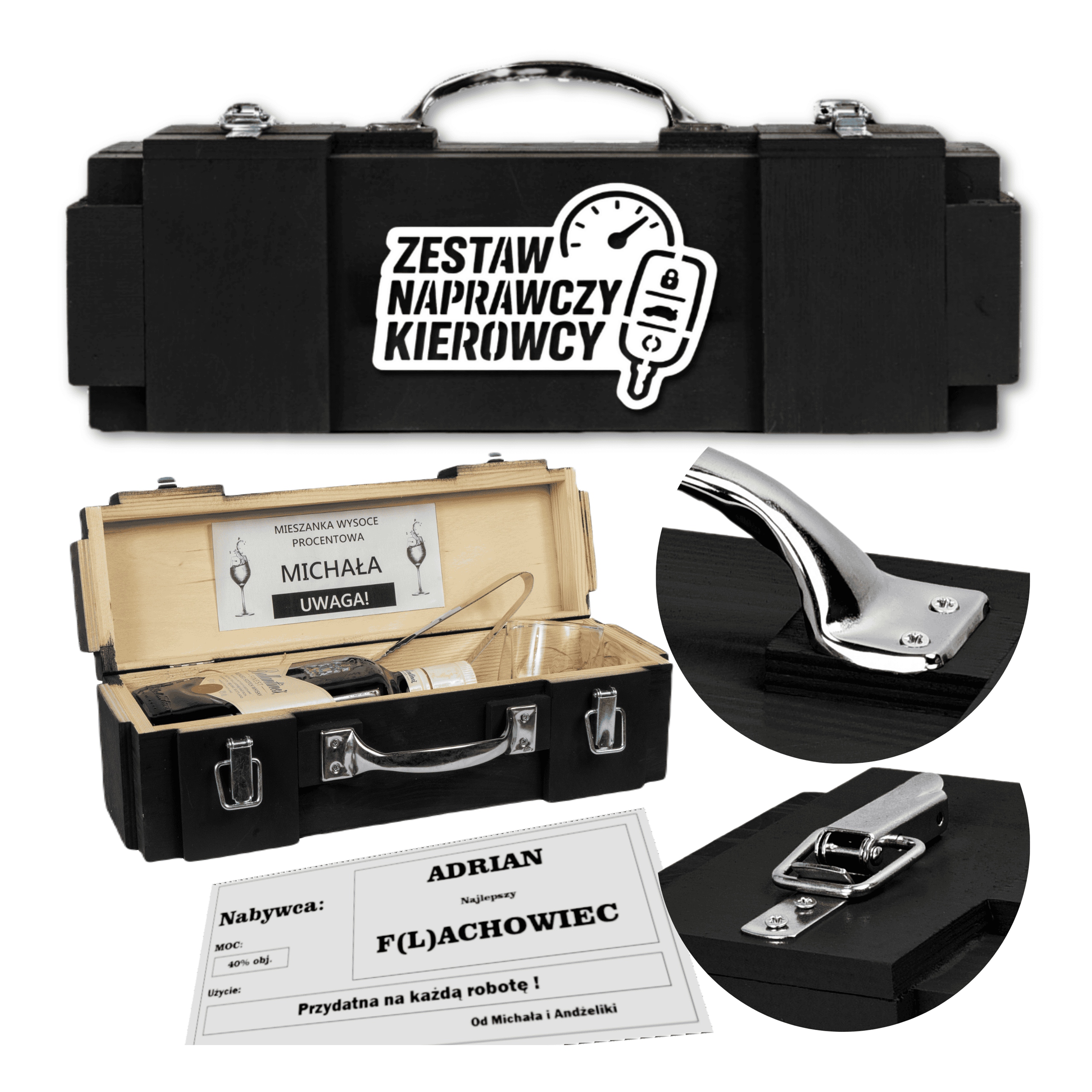 Dárek pro profesionálního řidiče k 18-99. narozeninám Krabička na alkohol Silná