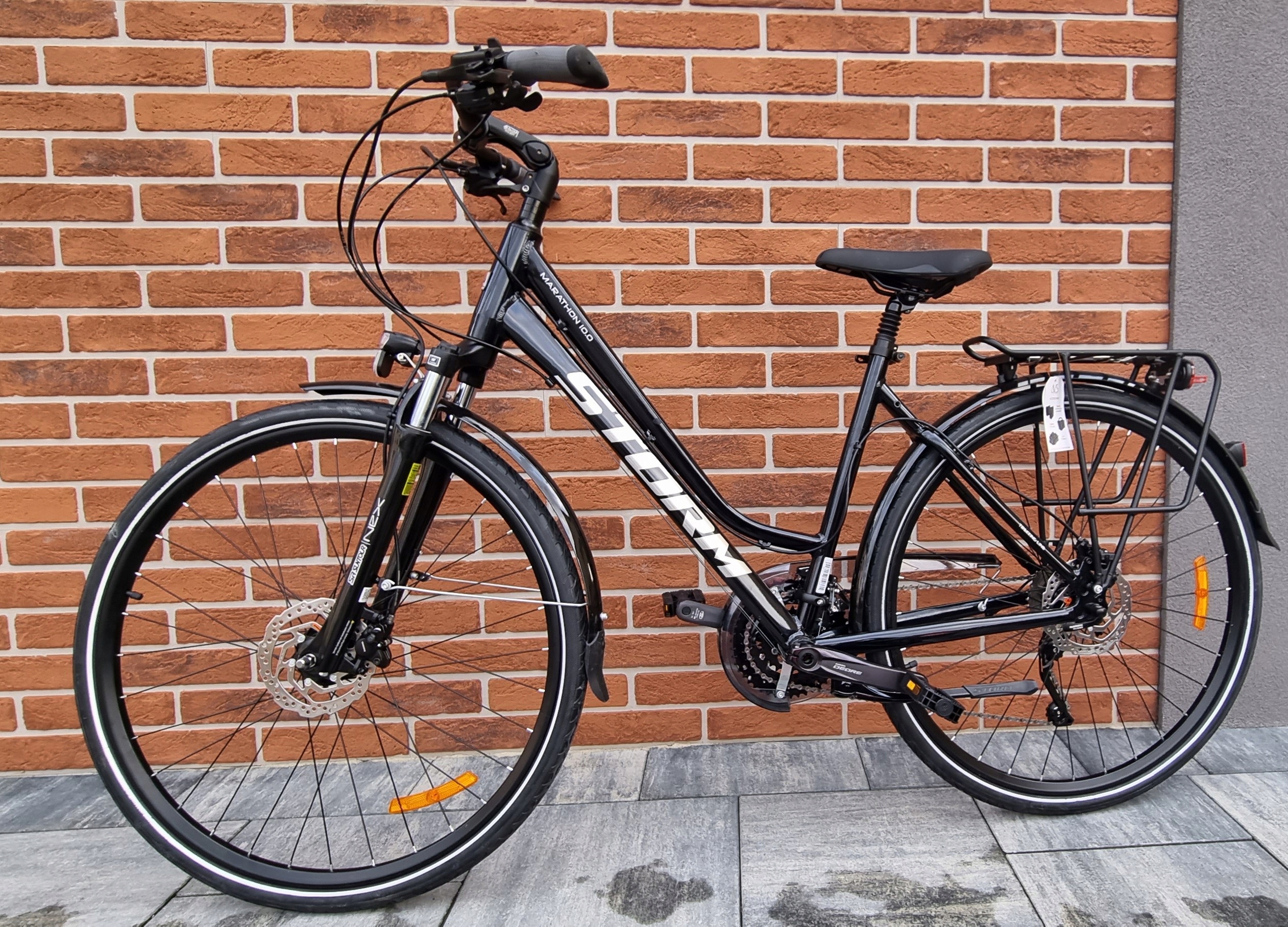 Rower trekkingowy Storm Marathon 10.0 Lady, 19 cali, koło 28 ", czarny