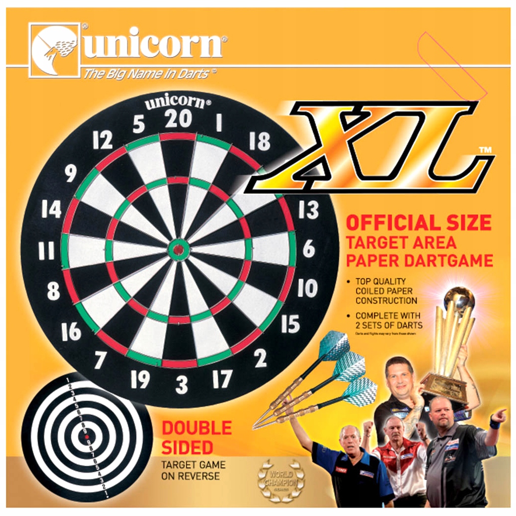 TARCZA DO DARTA DO GRY W RZUTKI UNICORN + RZUTKI Kod producenta 79085
