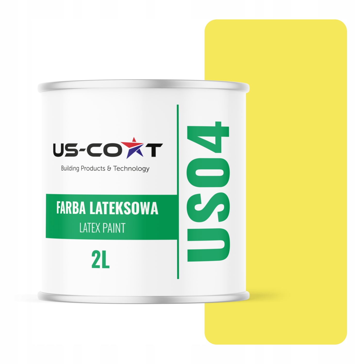 Latexová Farba Na Stenu Citrónová Farba H7276 2L Hlboká Matná Na Stropné Steny