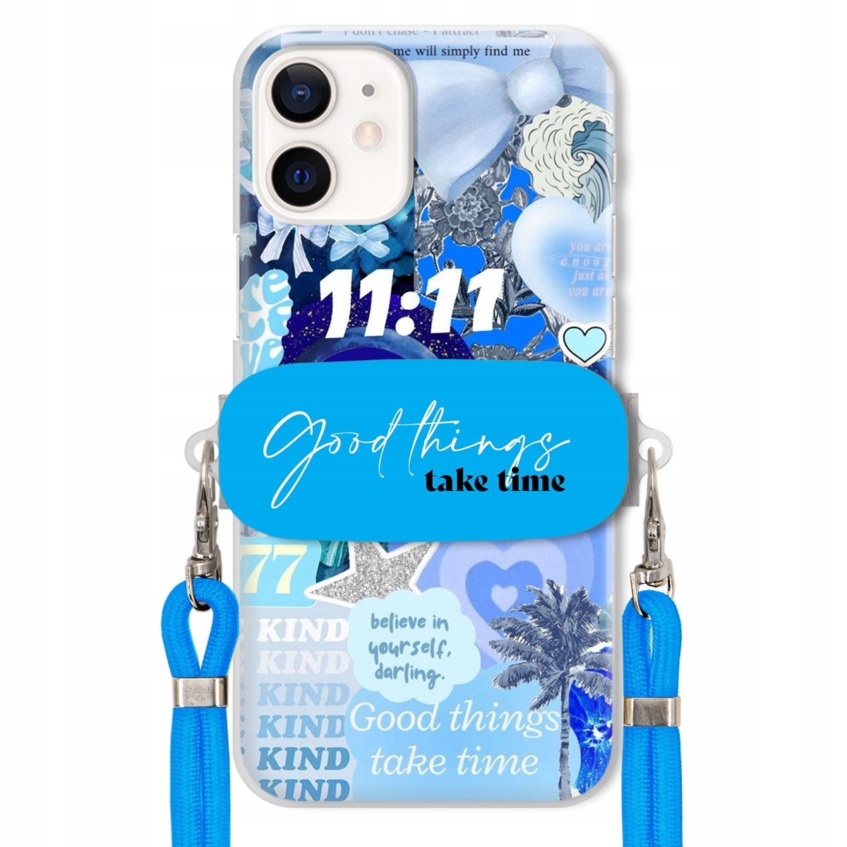 Puzdro pre iPHONE 12 Mini Držiak Crossbody vodítko Good Things Sea Lata