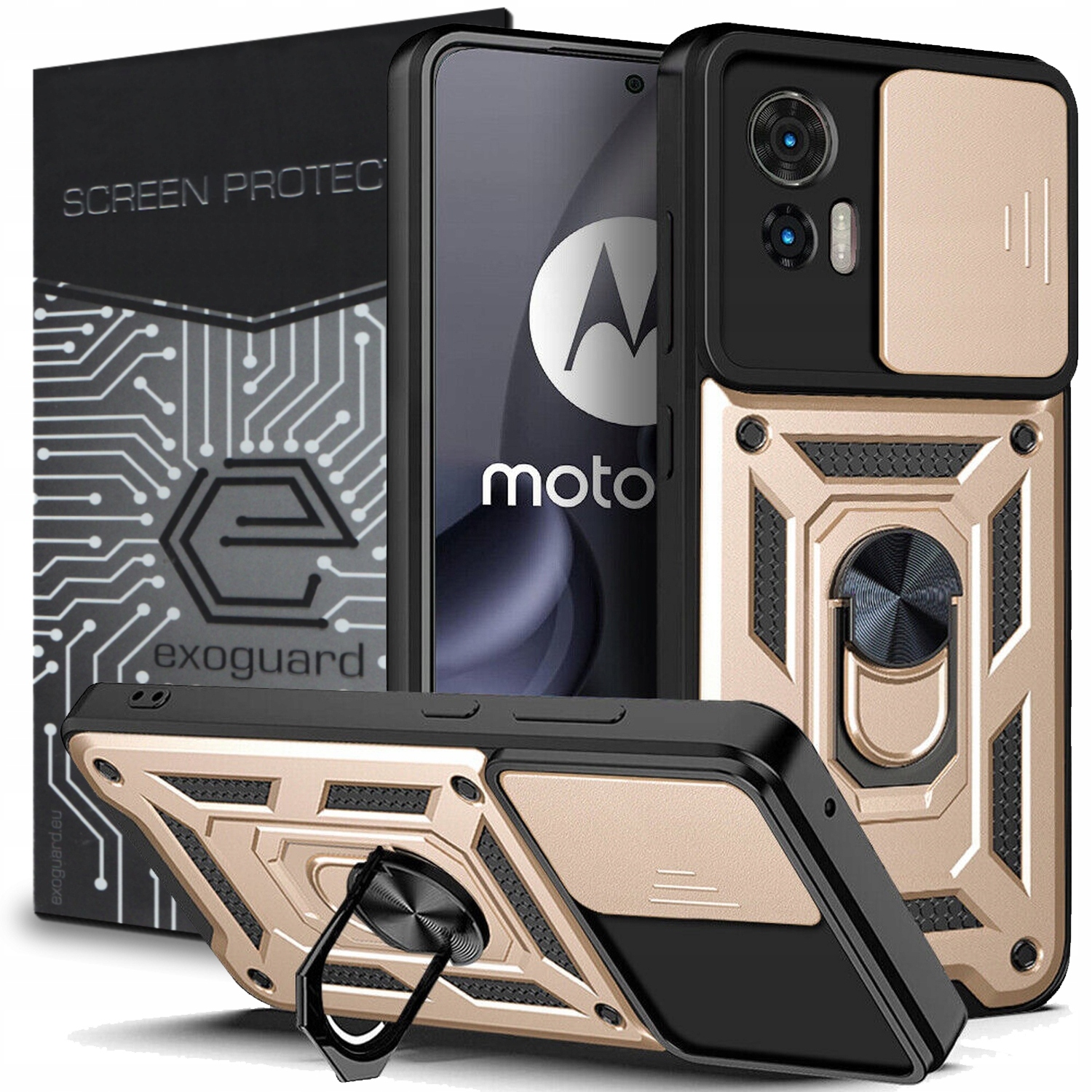 

Case Etui Pancerne+szkło do Motorola Edge 30 Neo