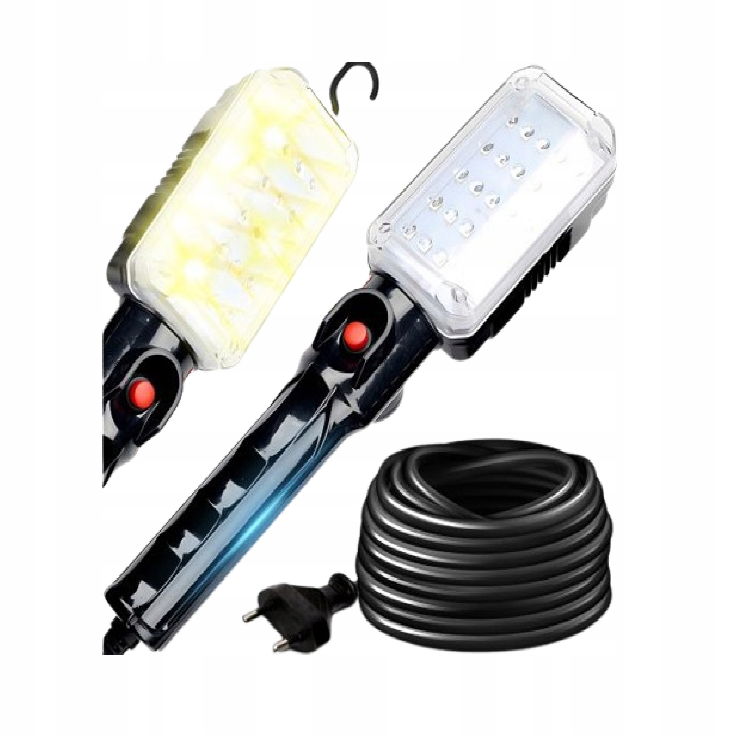 Lampa warsztatowa jasna 30LED ledowa 220V garaż samochodowa magnes hak 36W