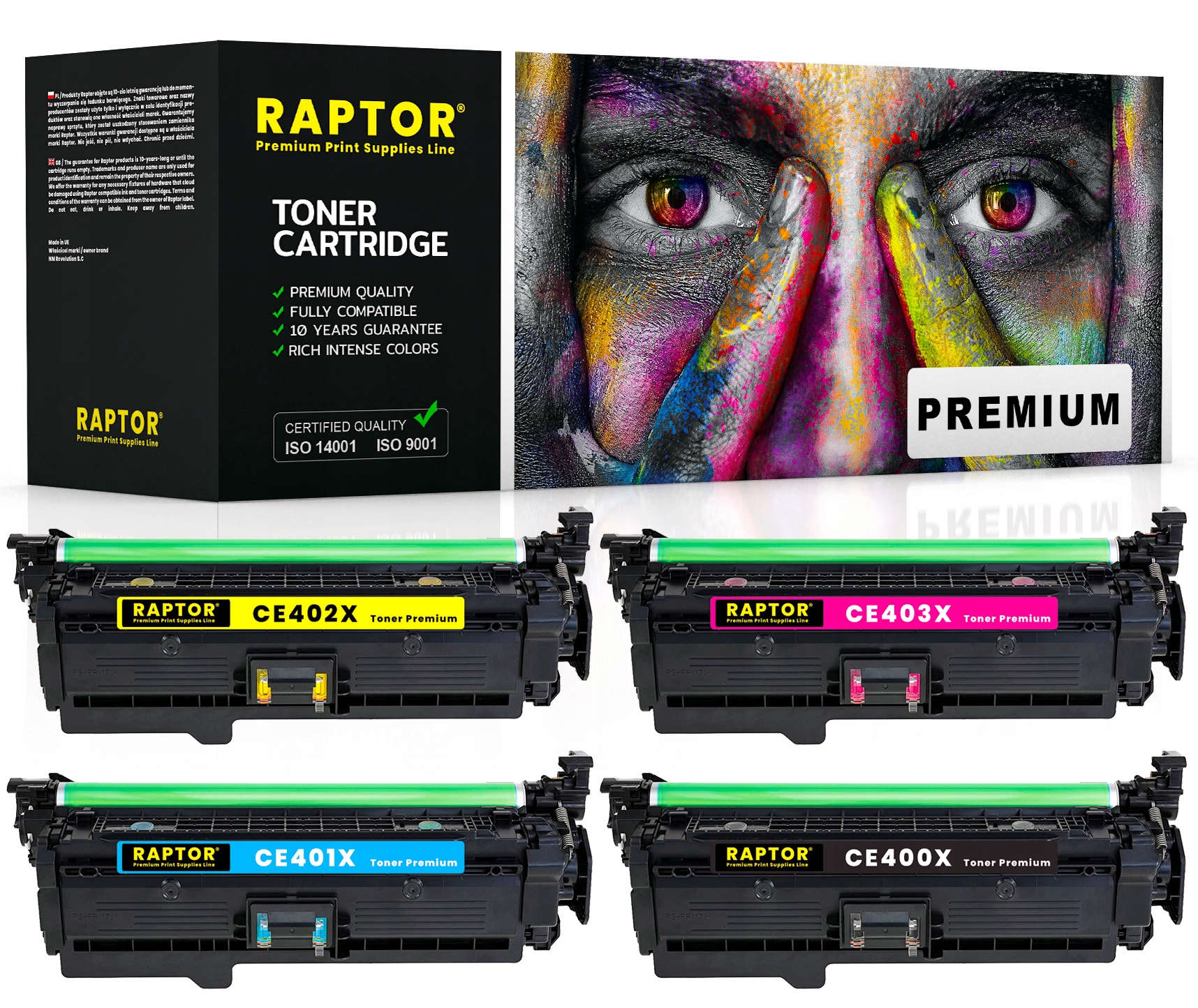 4x Toner Pro Hp CE400X M551dn M551n M551xh M575c