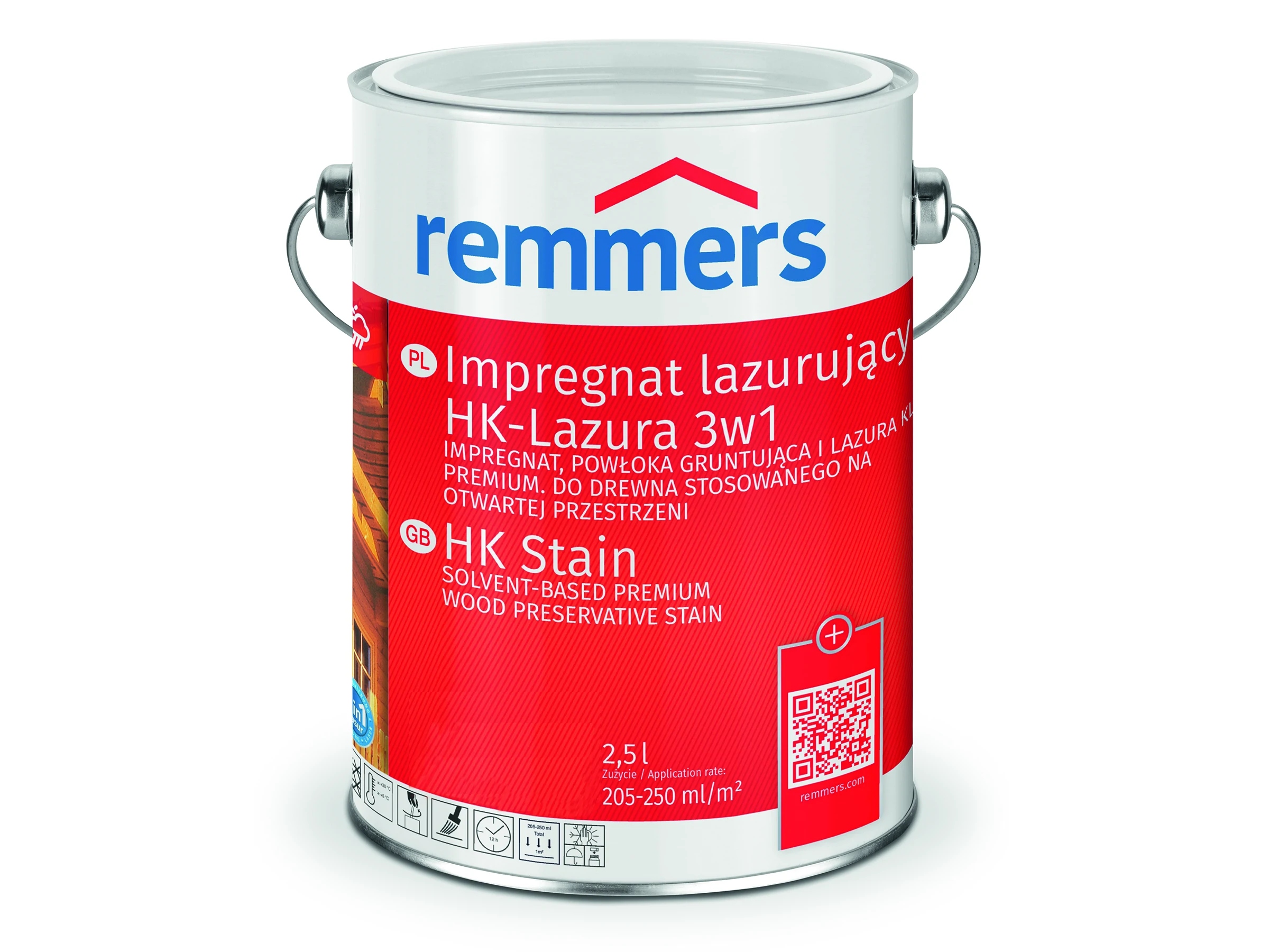 Remmers HK-Lazura Impregnat drewna Palisander 2,5 l