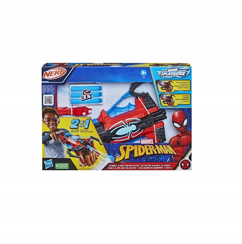 NERF Marvel Spider Strike - Wyrzutnia Spiderman 2w1 F7852 Marka Hasbro