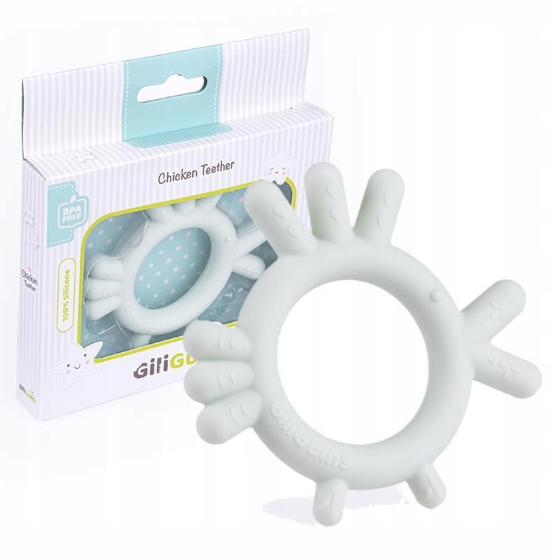 

Giligums Silikonowy Gryzak Kurczak Miękki 3M+