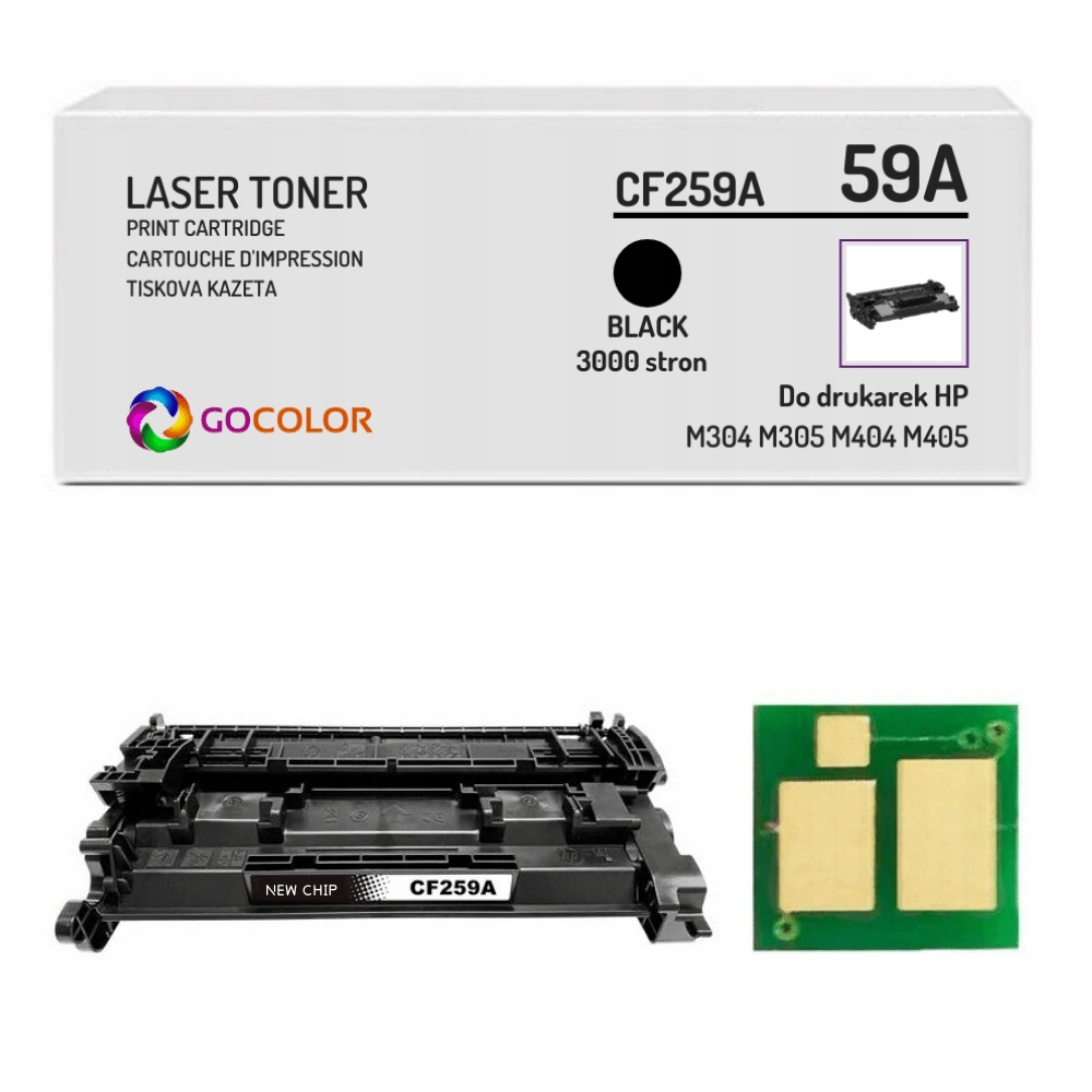 Nowy Toner Z Chipem 59A CF259A do Hp LaserJet Pro M404dn M404dw M404n