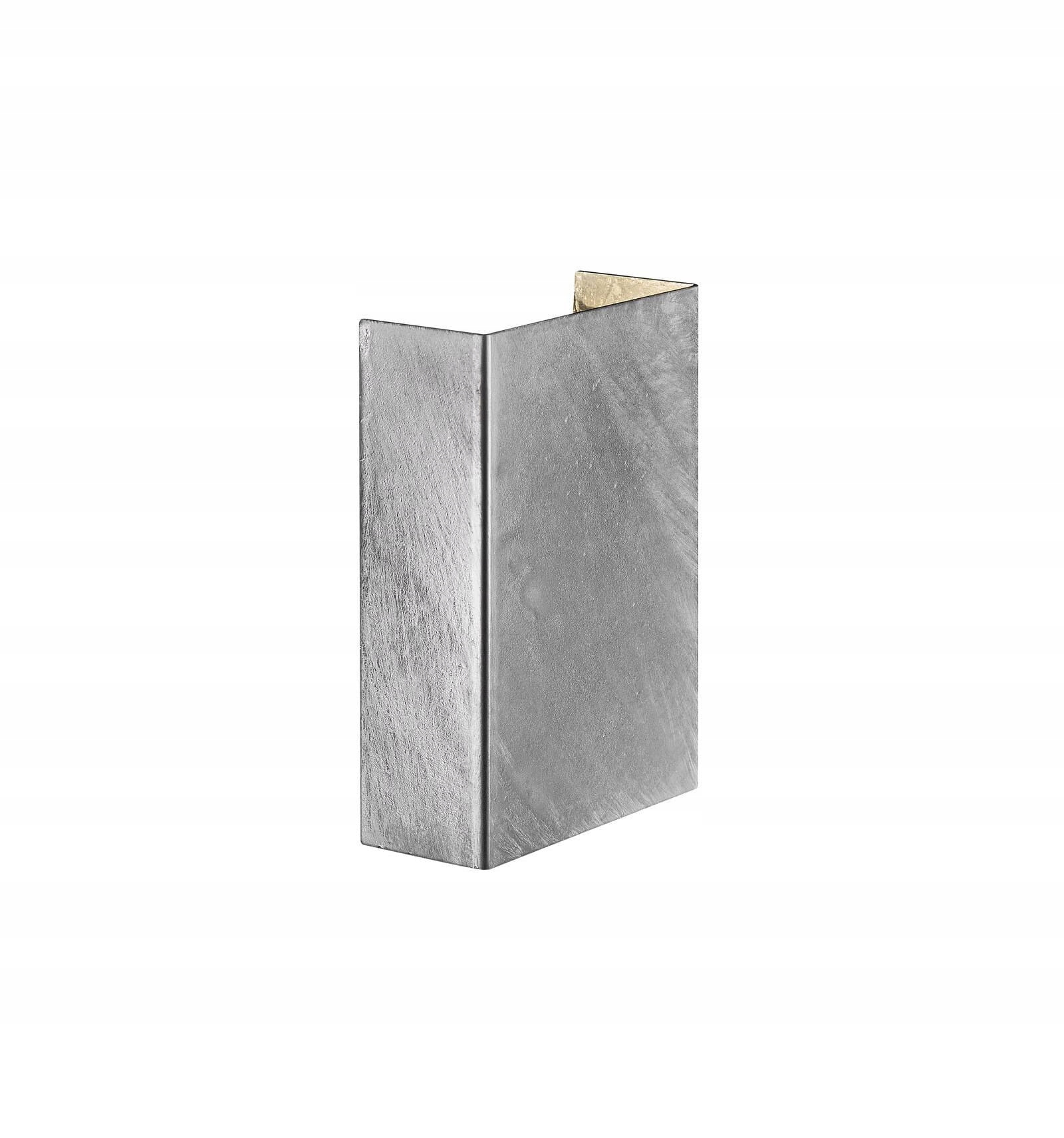 Vonkajšie nástenné svietidlo Fold 10 strieborné Led zdroj 7W IP54 000K 2x235lm