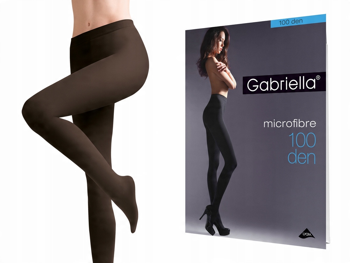 

Rajstopy Gabriella Microfibre 100 den Chocco 5