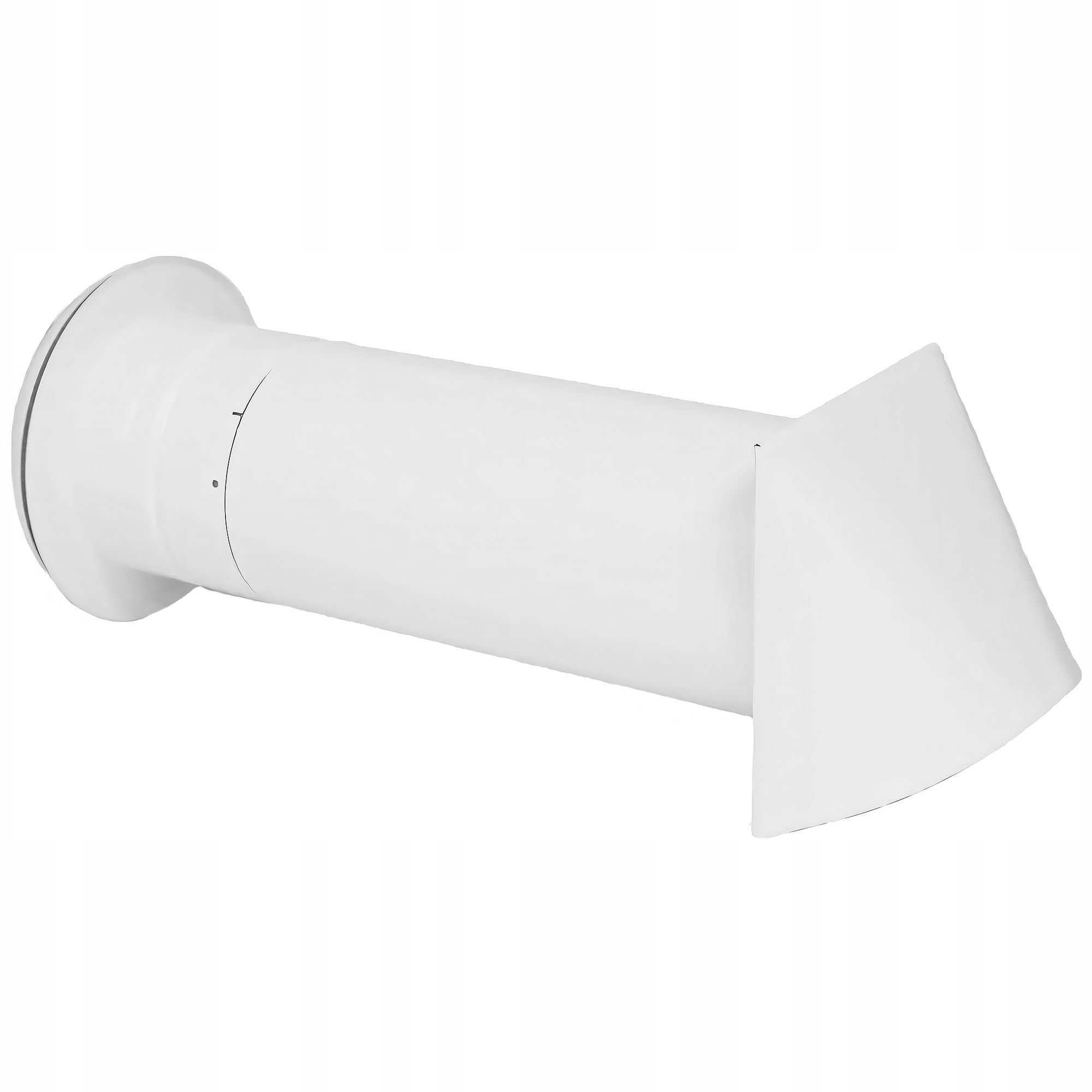 Bílý kulatý ventilátor s anemostatem NO080A-ML