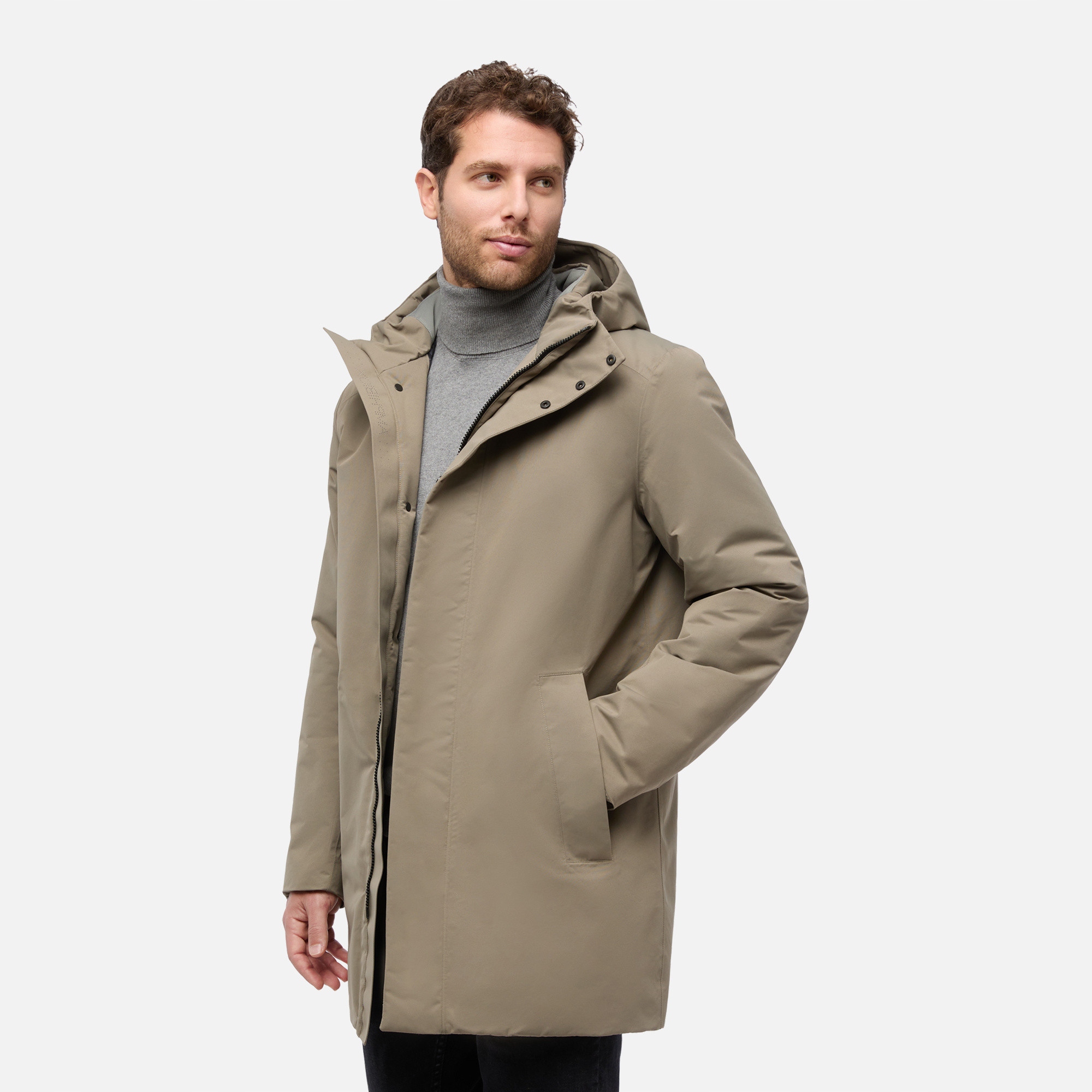 Geox Béžová pánská parka Geox Doray