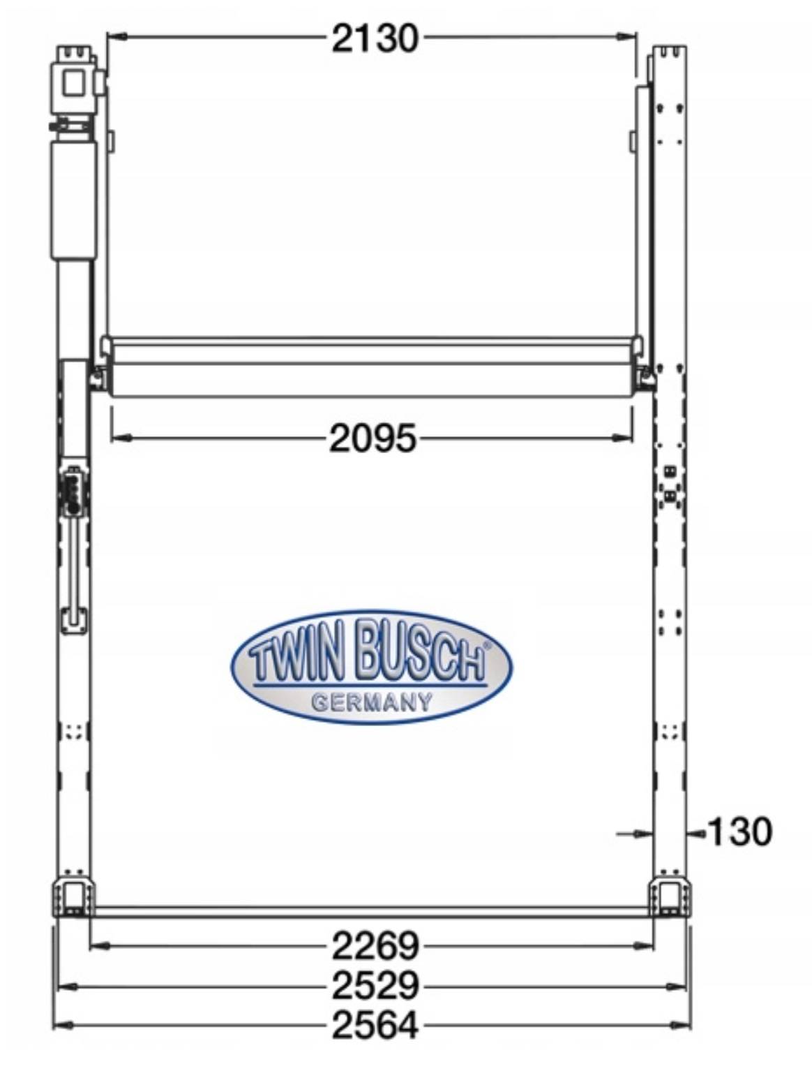 PODNOŚNIK PARKINGOWY TWIN BUSCH TW227P-G Liczba kolumn 2