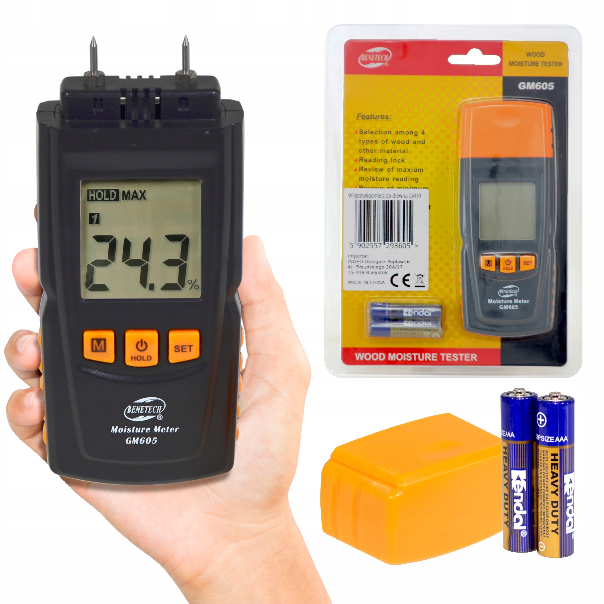 

Miernik wilgotności drewna wilgotnościomierz Ce