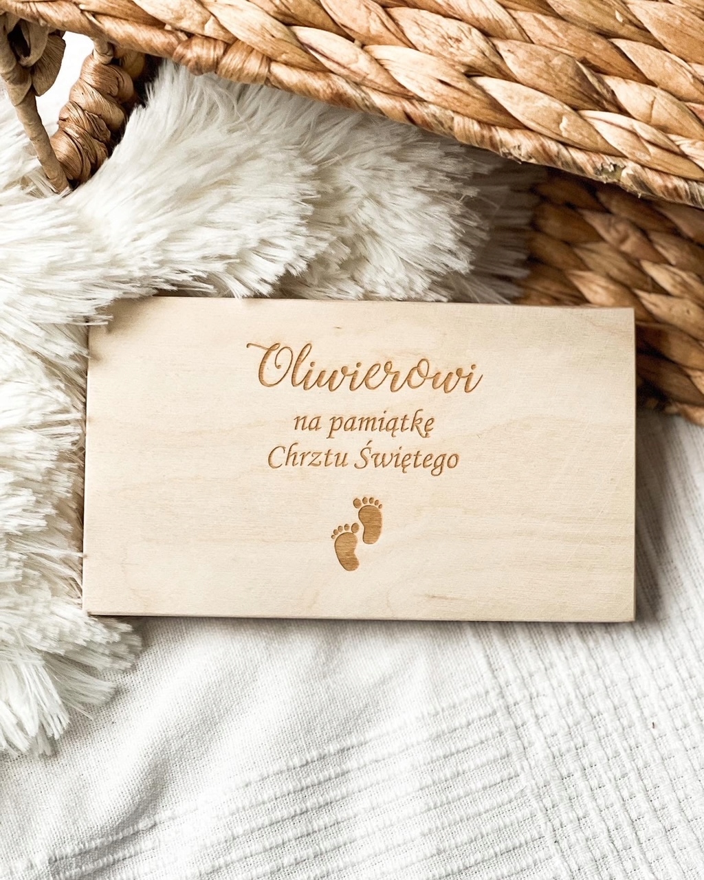 Pamiątka Chrztu Świętego Prezent na Chrzest Święty Marka inny