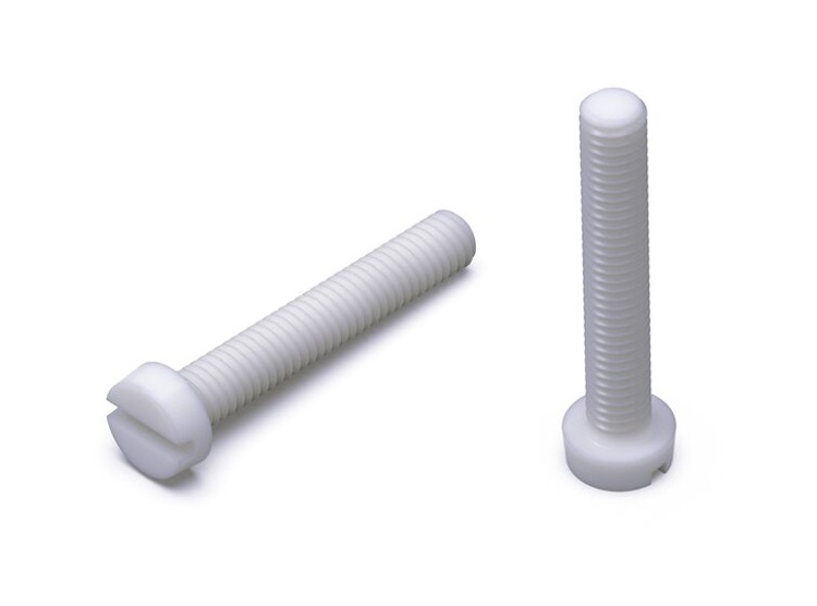 Śruba plastikowa z tworzywa nylonowa DIN84 M8x25 poliamid PA6.6 100szt