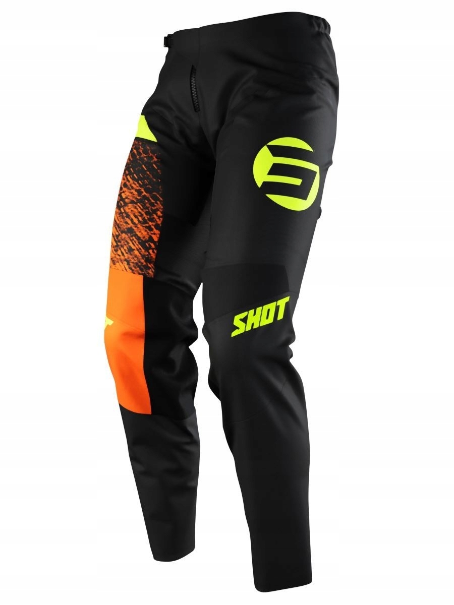 Shot Racing Výpredaj Detské Moto Nohavice/junior Devo Kid Roll Orange Ko
