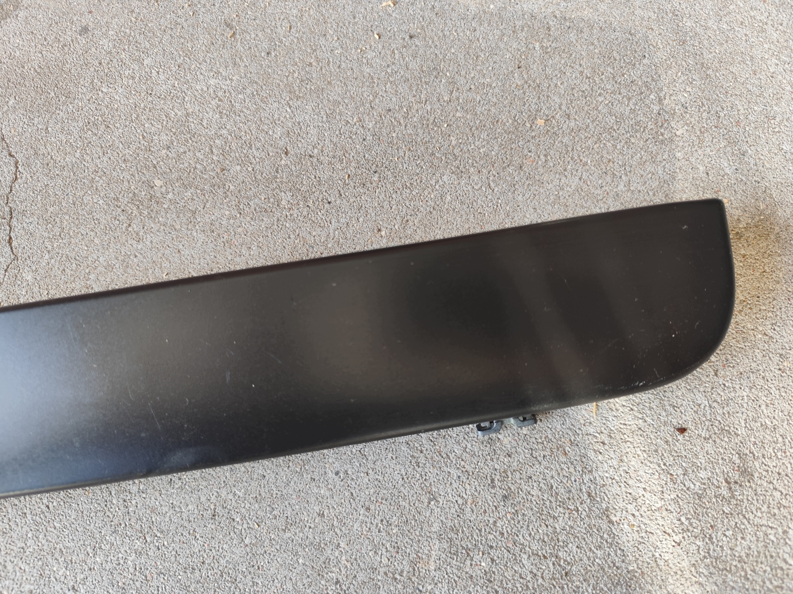 VW T5 cap moulding number plate light trunk door black