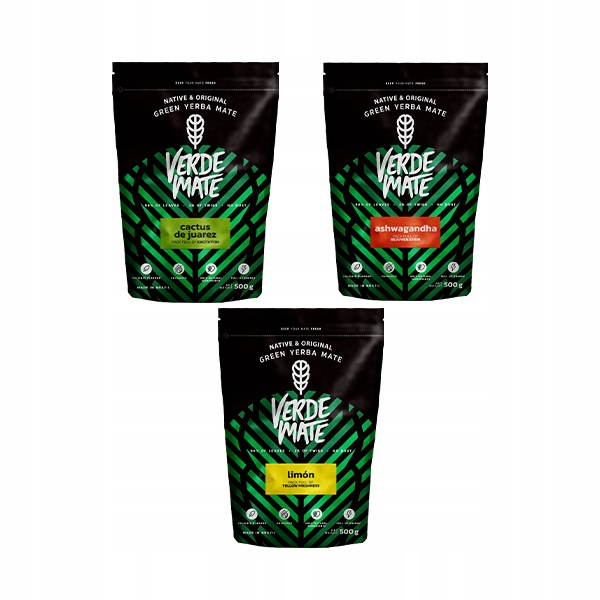 Levně Sada Yerba Mate Verde Green Bylinná 3x500 1,5 kg