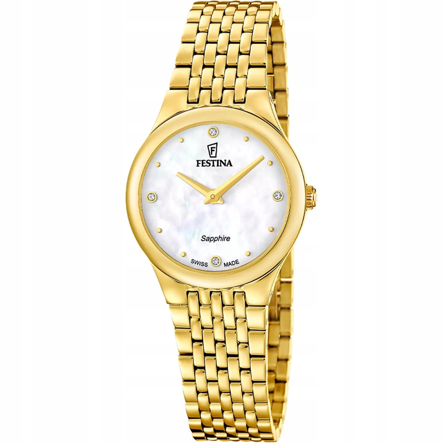 Dámské hodinky Festina F20098-1 Zirkony zlaté