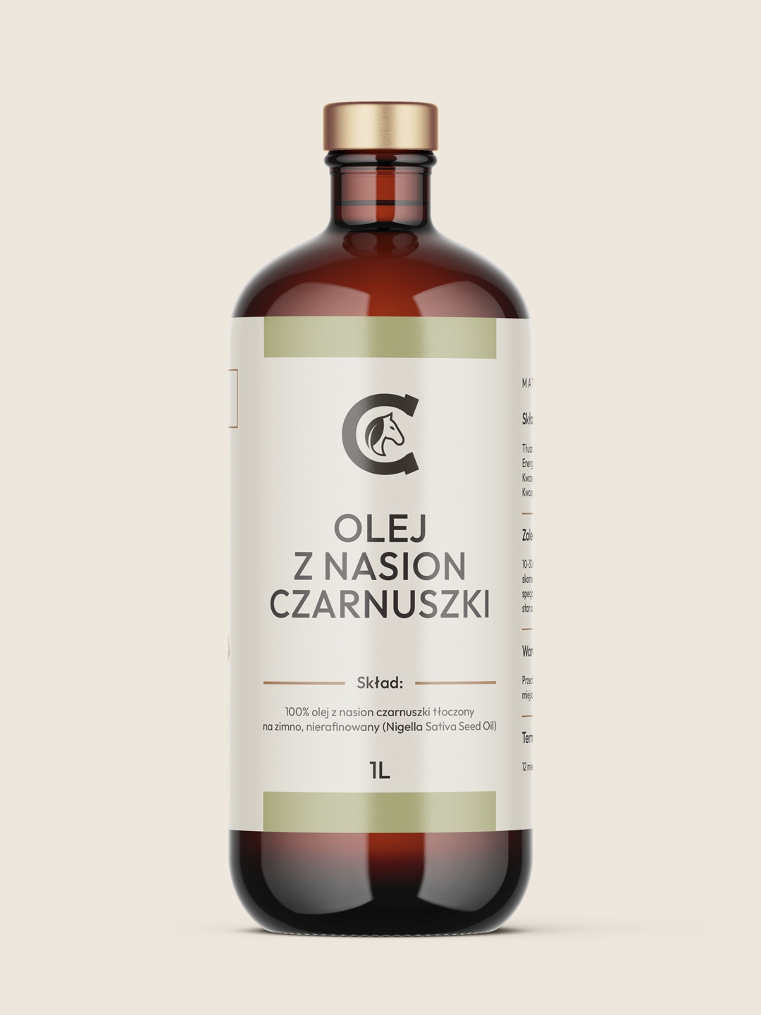 Cavella Olej z černého kmínu pro koně 1L