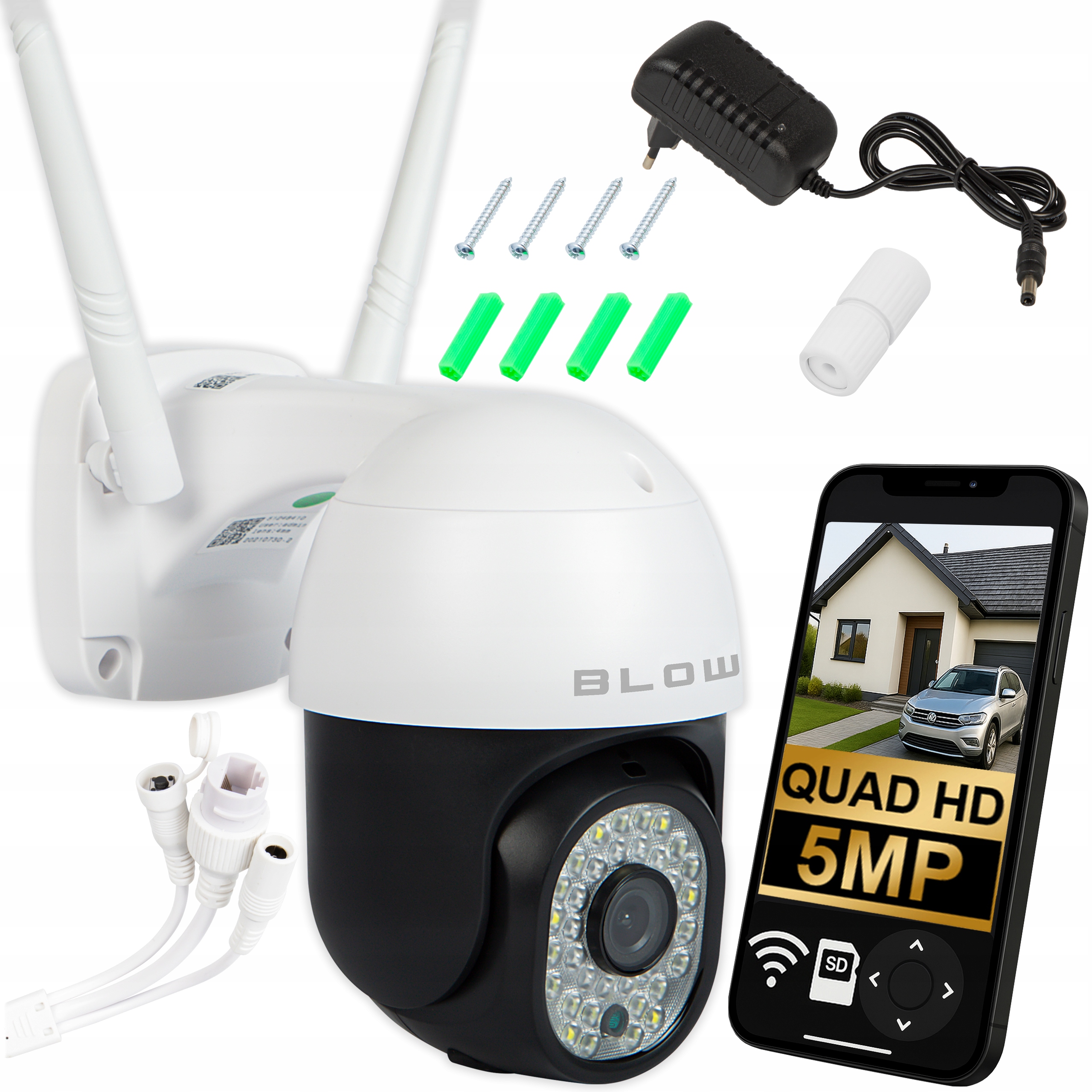 Wifi Ip Kamera 5MP Obrátka Zoom Venkovní IP66 Smart Hd Detekce Pohybu