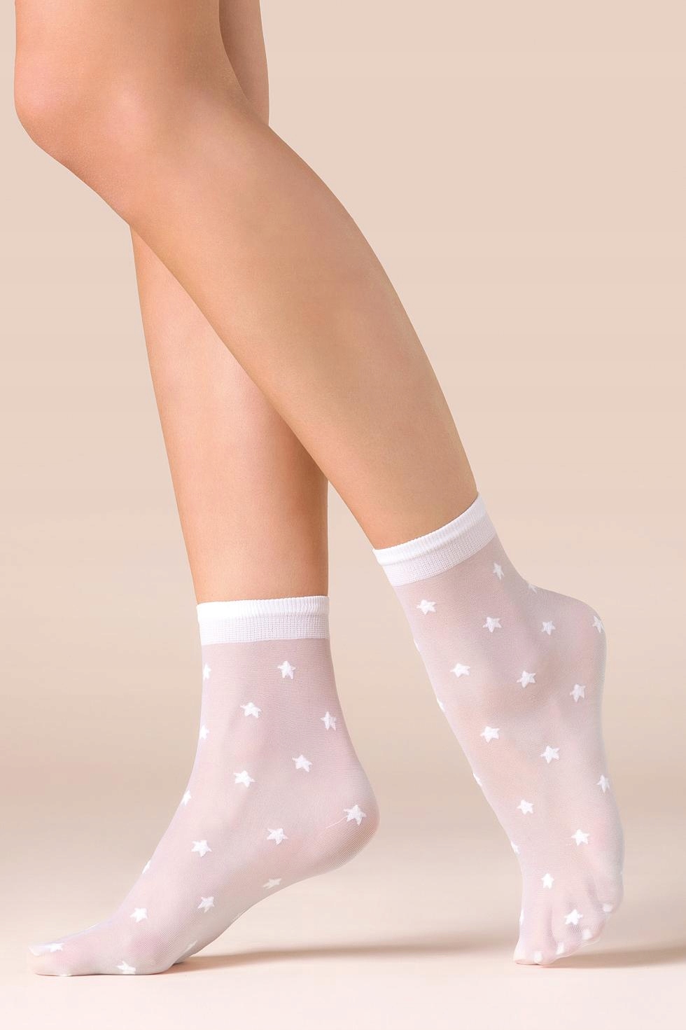 

Skarpetki cienkie Gabriella Stars Uni Bianco