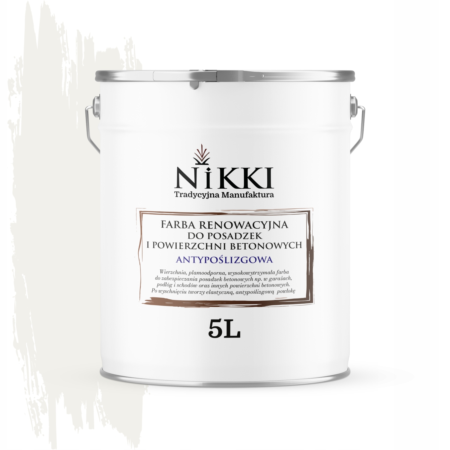 Renovačná Farba Na Podlahy Protišmyková Uv Biela Cestná RAL9016 5L