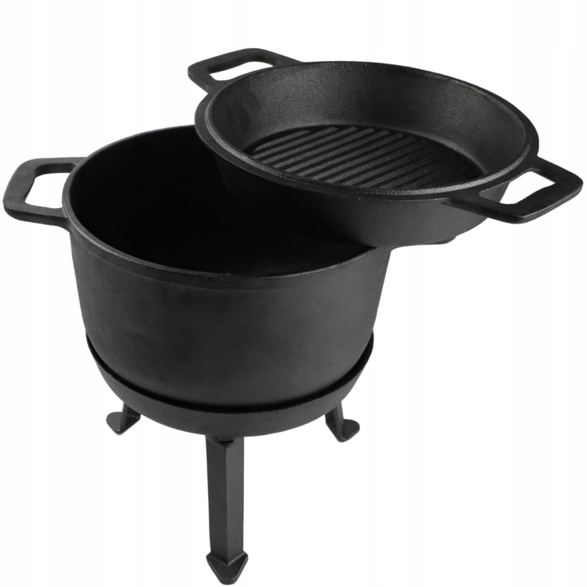 KOCIOŁEK MYŚLIWSKI Garnek ŻELIWNY 3w1 8L SILESIA EMALIA Kod producenta 5906358900090