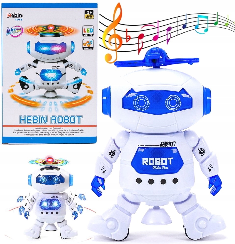 

Interaktywny Robot Tańczący Światło Dźwięk Led