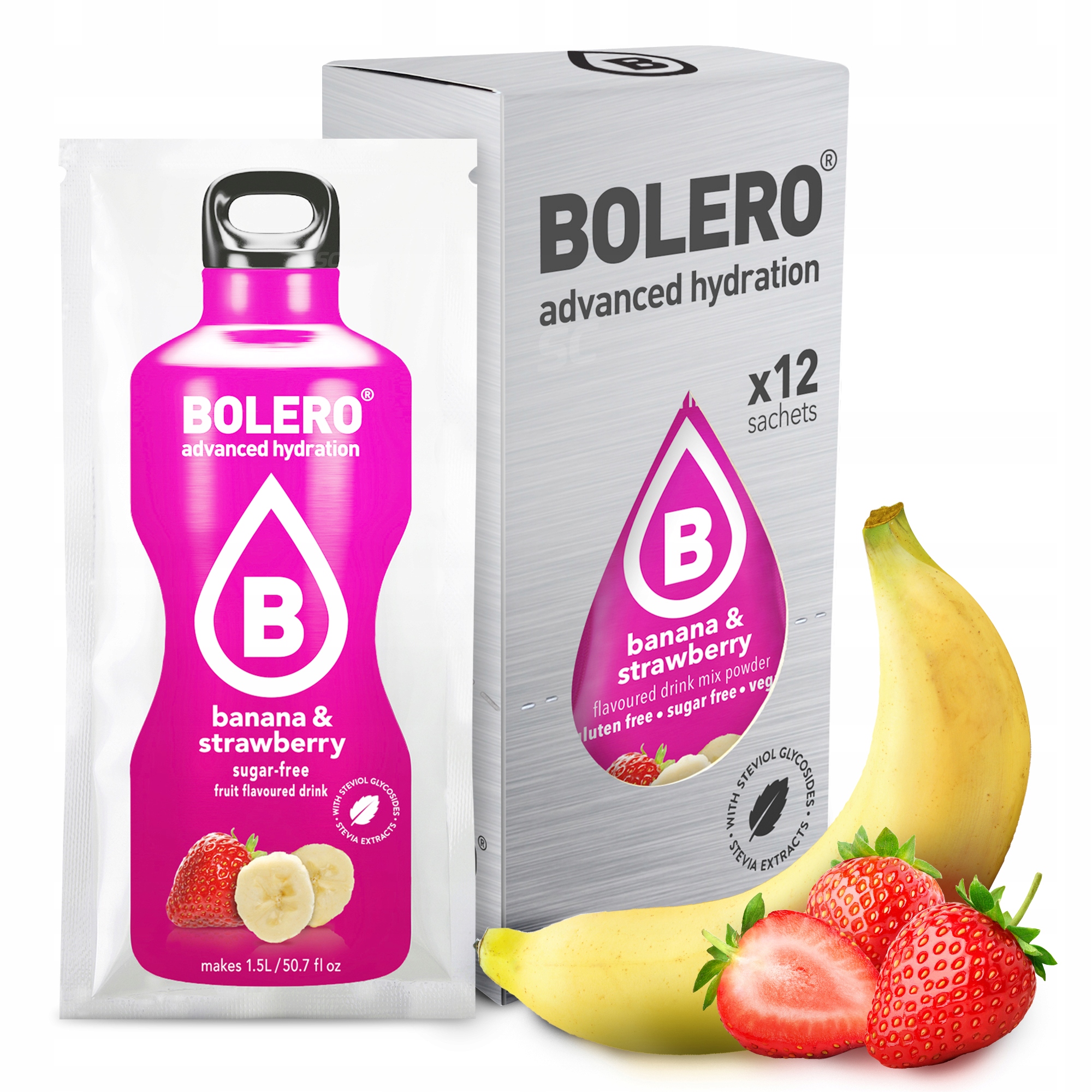 Bolero Classic 12x9g Banana & Strawberry