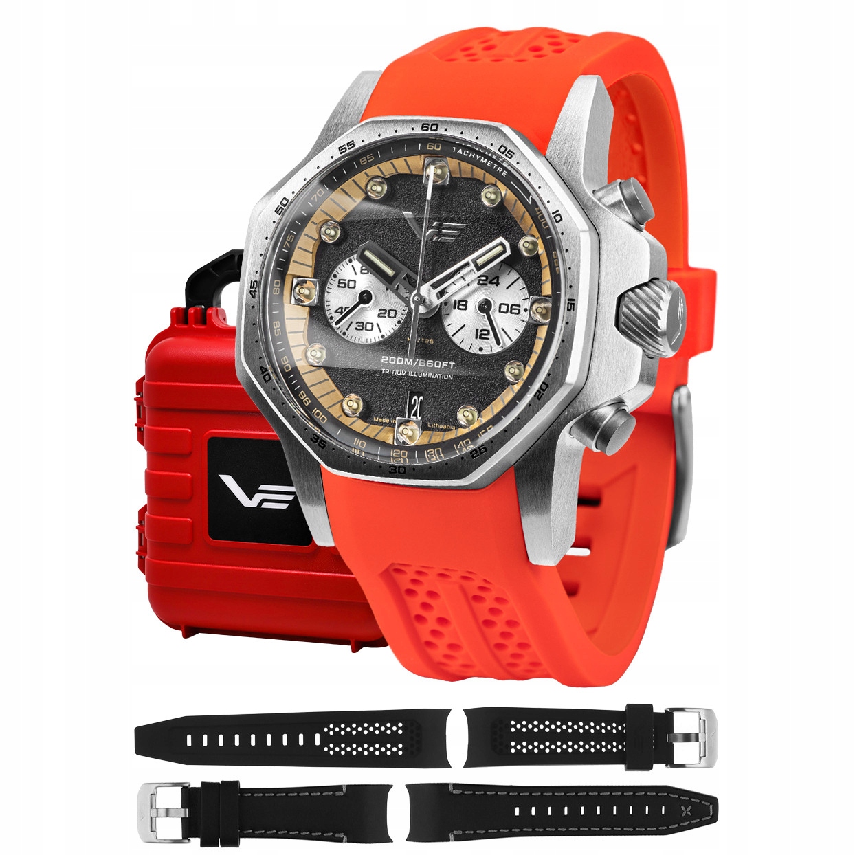 Pánské Hodinky Vostok Europe VK64-640A698SR červené