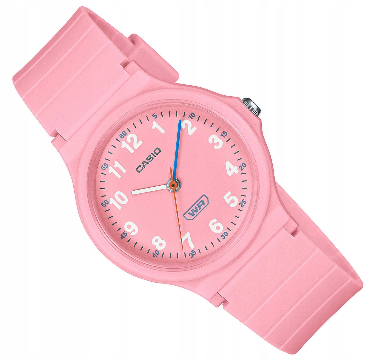 Malé Růžové Klasické Čitelné Kulatý Dámské Hodinky Casio LQ-24B-4BEF