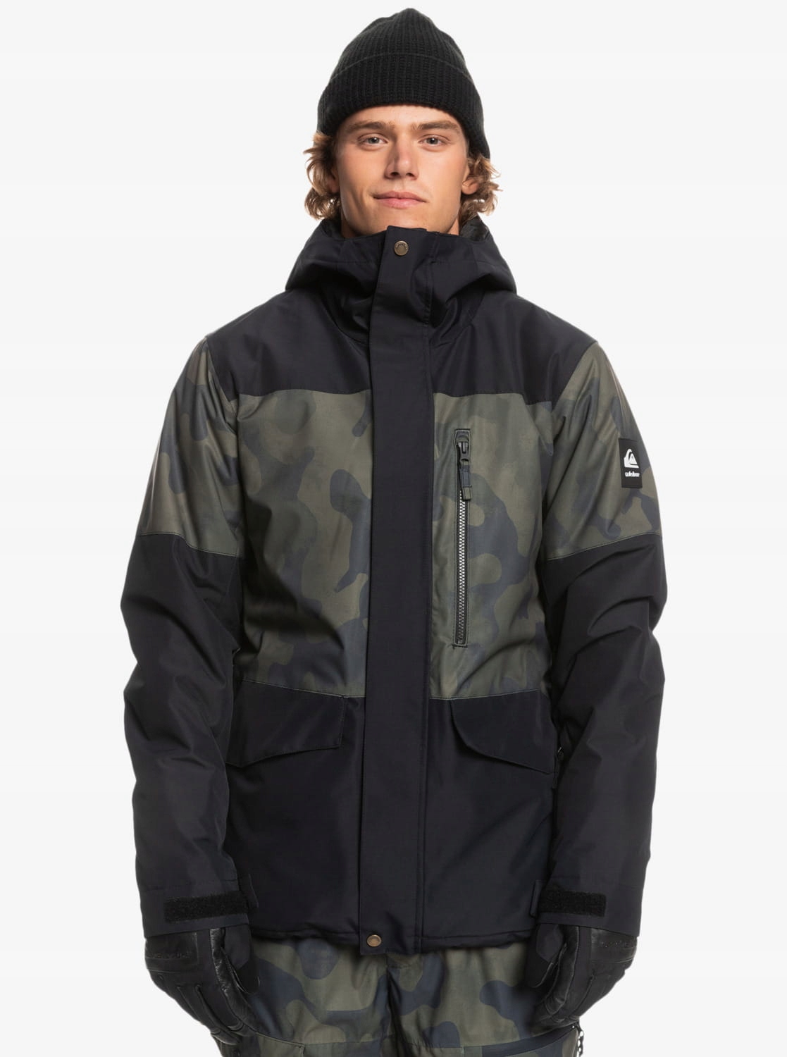 Quiksilver Mission Printed Block pánská snowboardová lyžařská bunda S