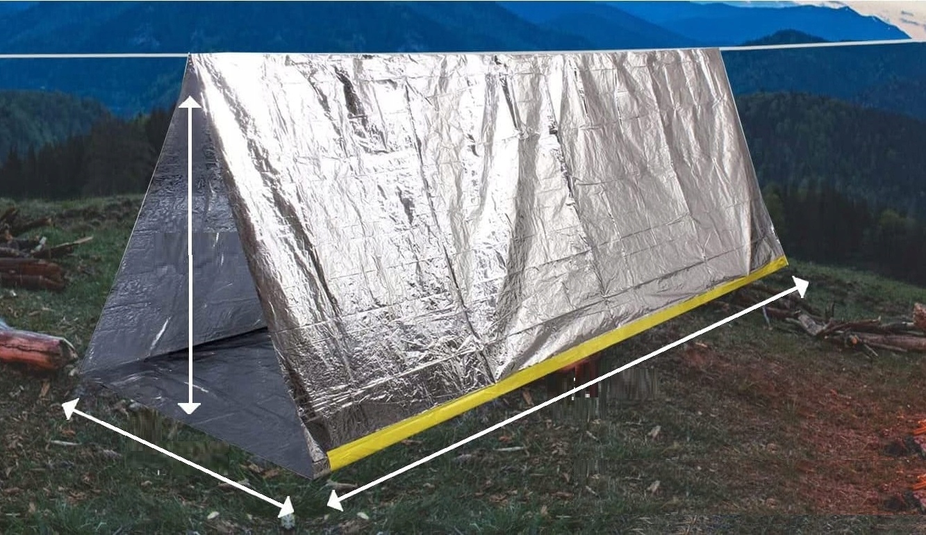 NAMIOT ŚPIWÓR KOC TERMICZNY RATUNKOWY 250X150CM Model brak