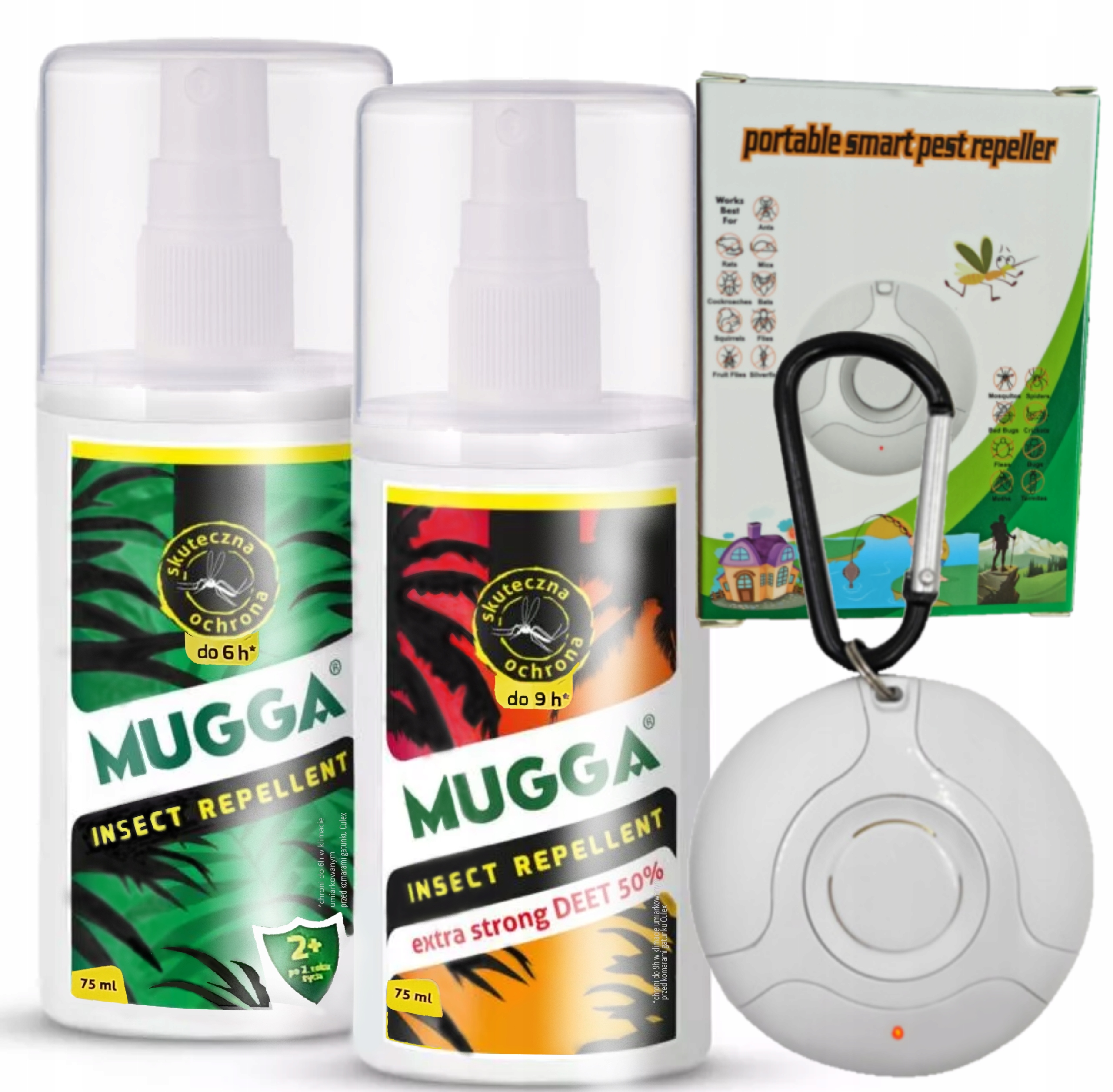 

Mugga 9,5% deet 50% Spray 75ml Odstraszacz