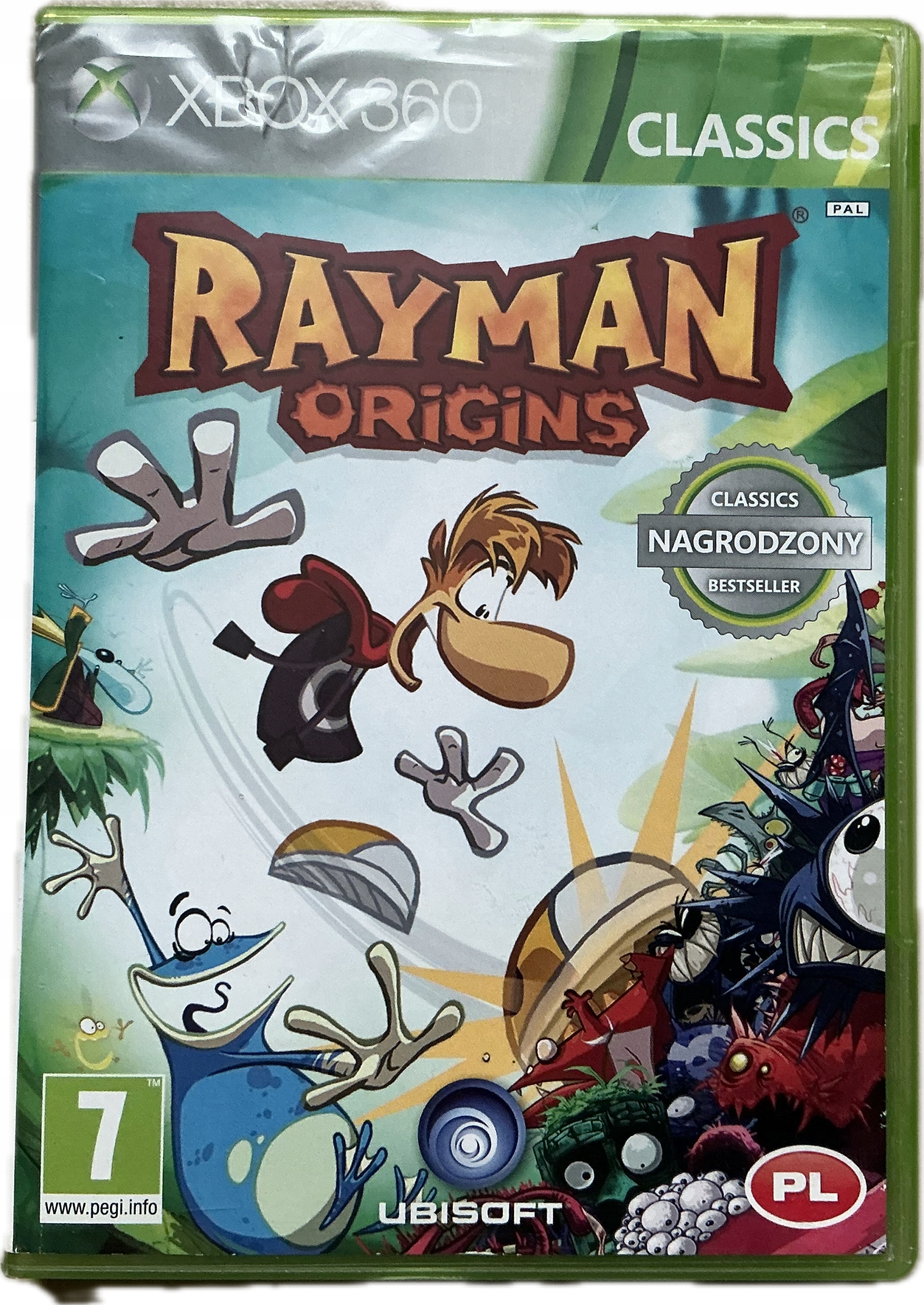Rayman Origins Xbox 360 pudełkowa
