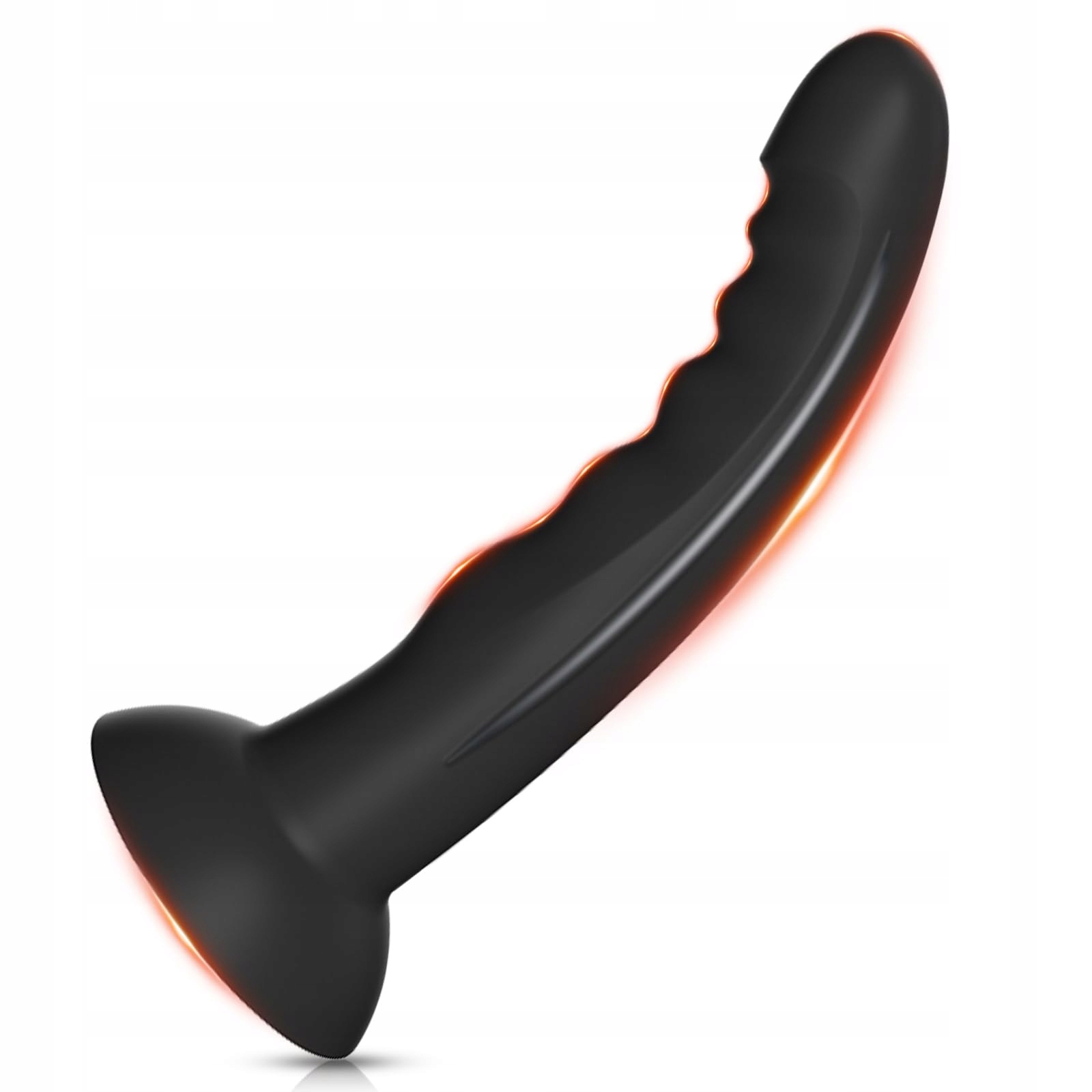 ANALPLUG Dildo Analny Czarny Z Przyssawką Dla Mężczyzn i Kobiet L