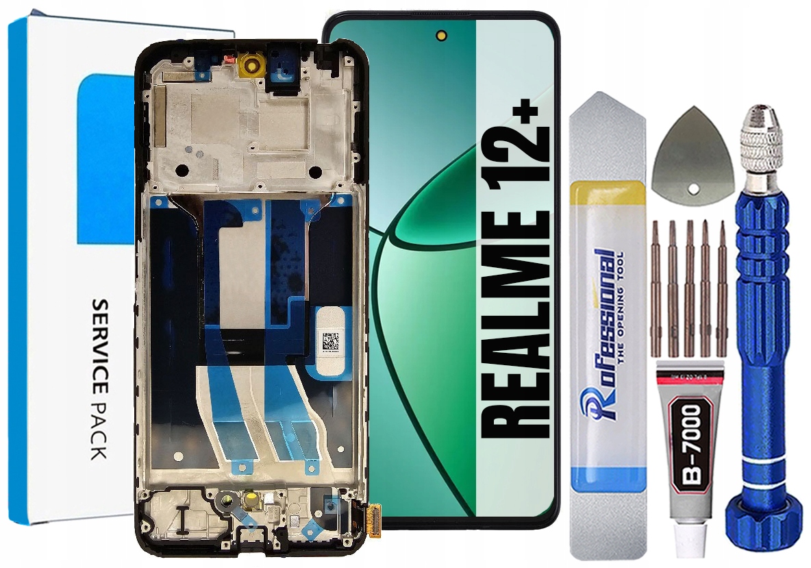 Displej Pro Realme 12 Plus 5G RMX3867 Originální Oem Obrazovka Rámeček