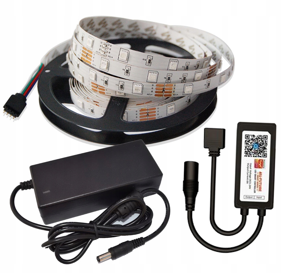 Zestaw Taśma Listwa Led Rgb 5m WiFi Smart Tuya