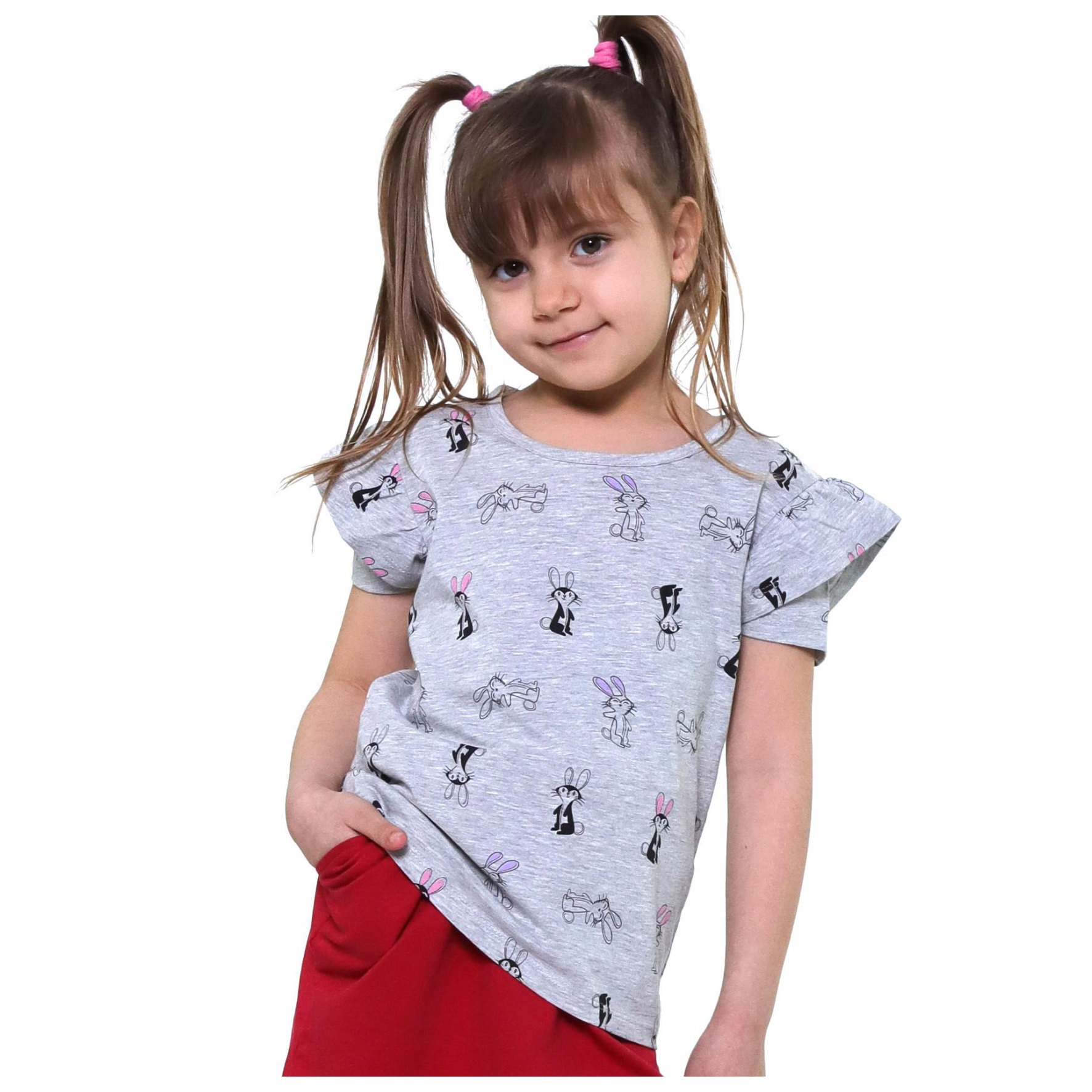 

T-shirt Dla Dziewczynki Urocze Króliczki Moraj r98