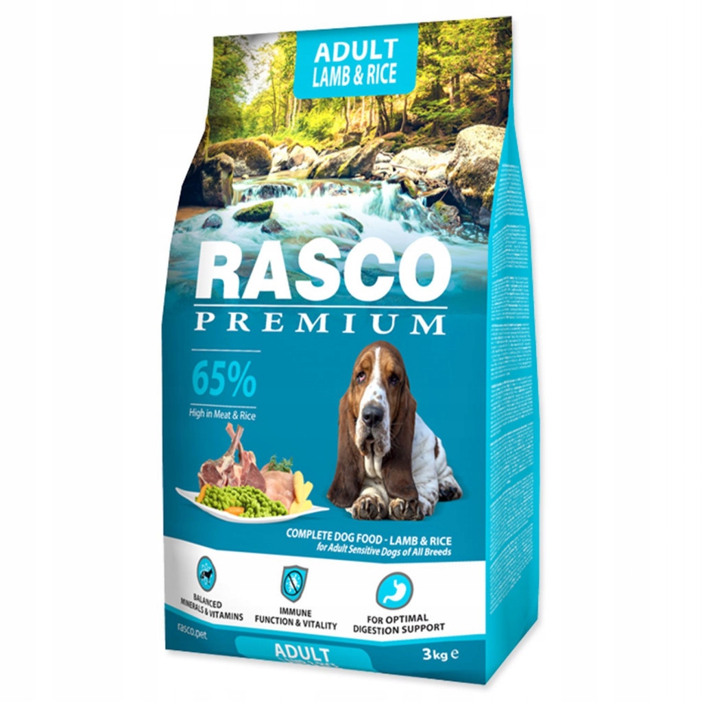 Levně Rasco Premium Adult Lamb Jehněčí 3kg